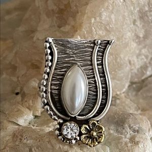 New 🌟 Pearl Sterling Silver Ring